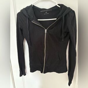 Aeropostale | Black Zip-Up Hoodie